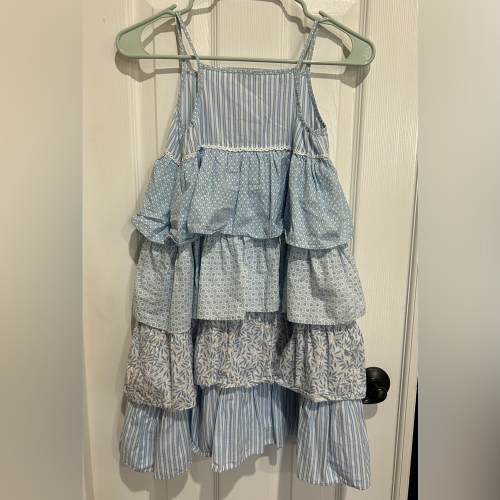 Neck & Neck Blue Tiered Dress kids 130-140 cm - Picture 5 of 5